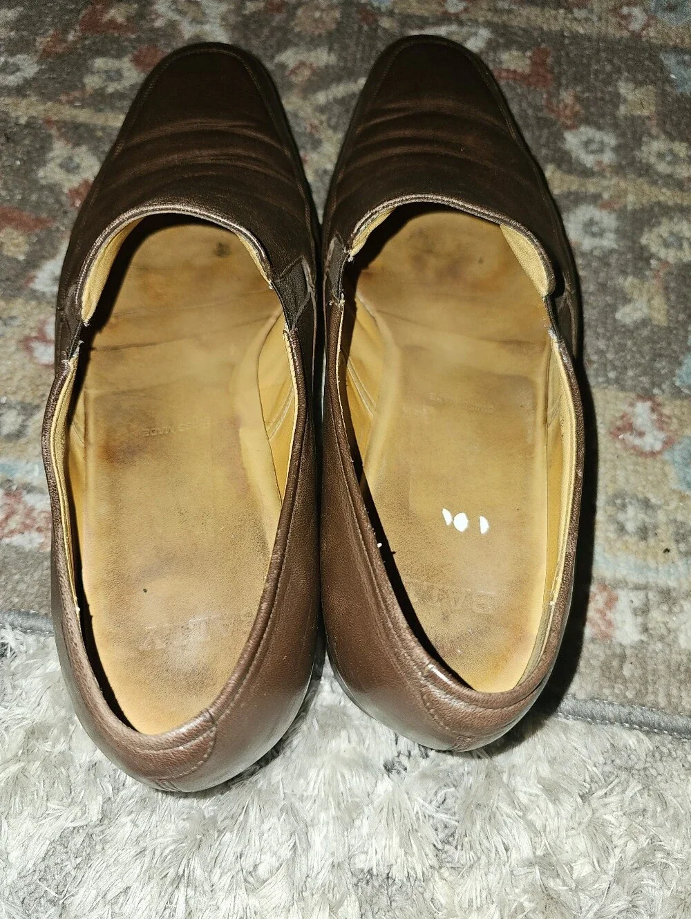 BALLY 'Thor' Beautiful Rich Brown Dress Slipons Size 11.5D Good Pre-owned!